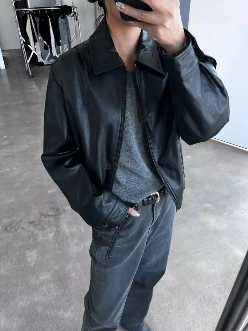 Charlotte - Korean Women Fashion - #momslook - Leather Jacket - 3