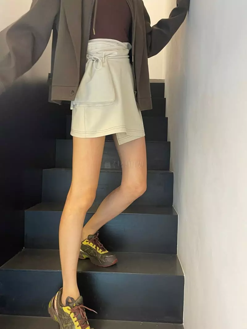 Charlotte - Korean Women Fashion - #momslook - Wrap Stitch Skirt - 2