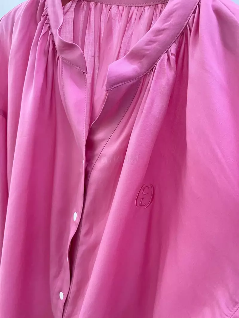 Charlotte - Korean Women Fashion - #womensfashion - V Shirring Blouse - 4