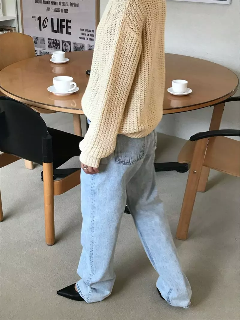 Charlotte - Korean Women Fashion - #momslook - 910 Light Blue  Jeans - 9