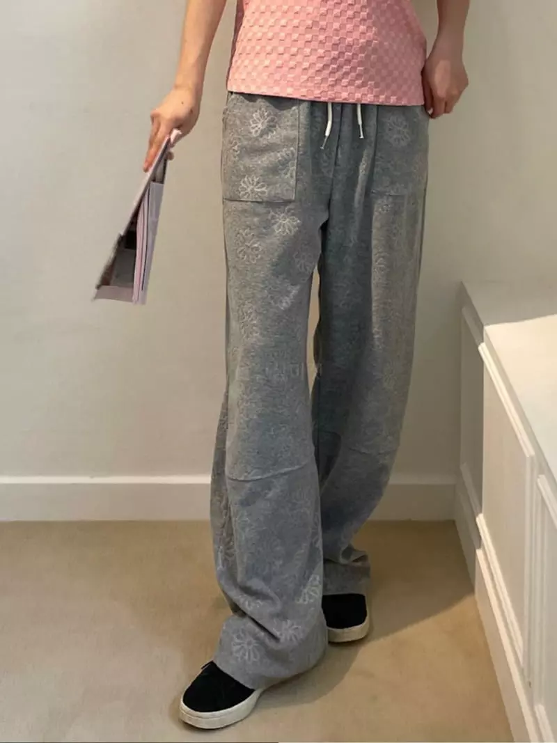 Charlotte - Korean Women Fashion - #womensfashion - Terry Pants - 4