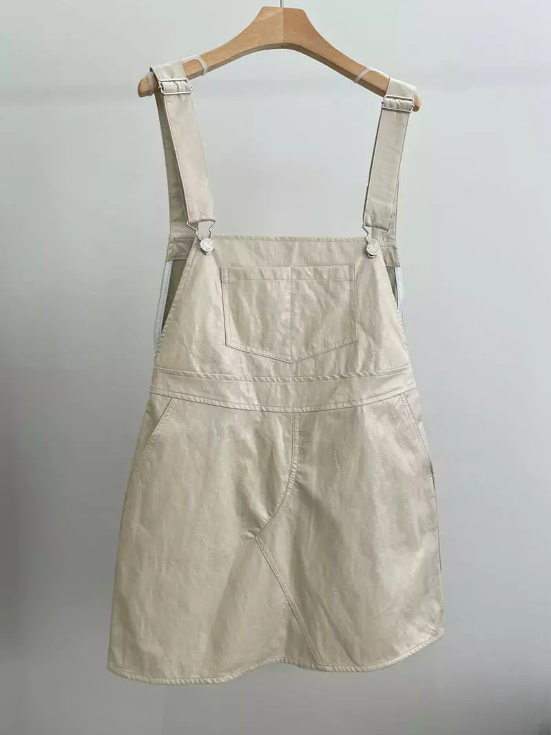 Charlotte - Korean Women Fashion - #momslook - Crack Dungarees Skirt - 2