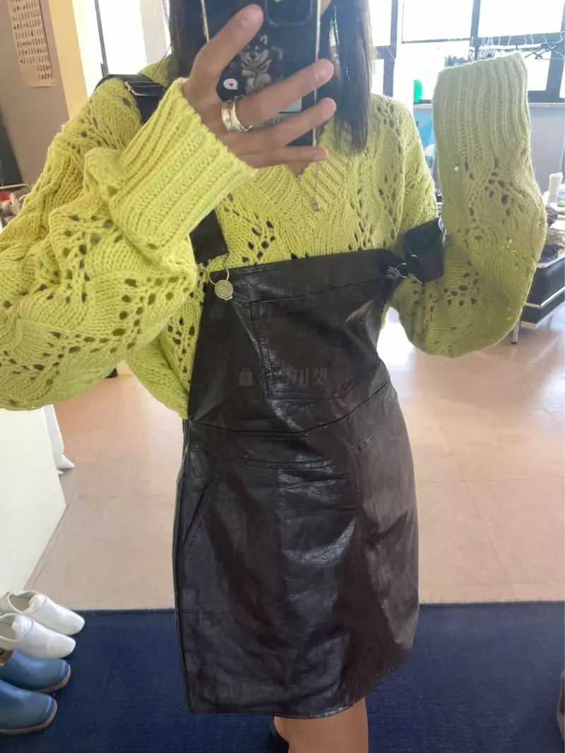 Charlotte - Korean Women Fashion - #momslook - Crack Dungarees Skirt - 8