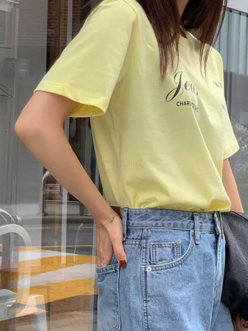 Charlotte - Korean Women Fashion - #womensfashion - Zins Tee - 4