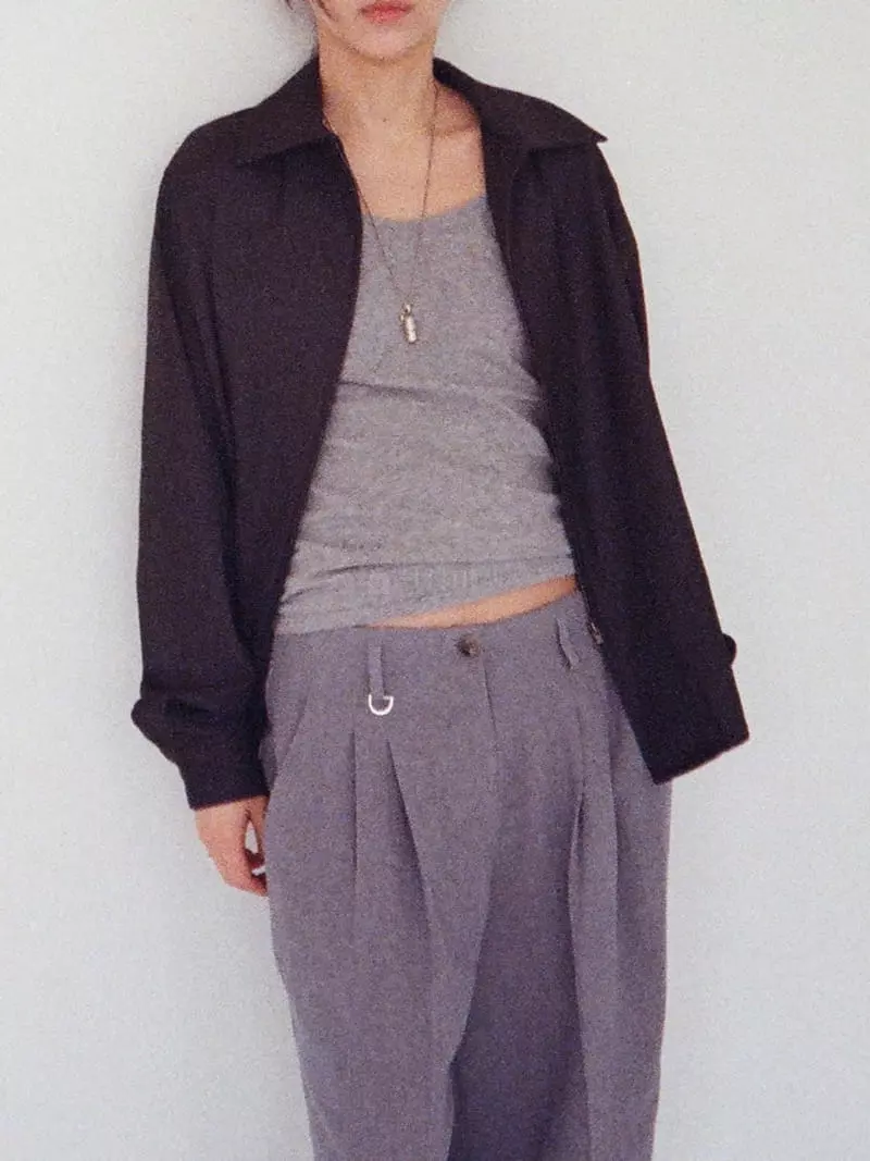 Charlotte - Korean Women Fashion - #momslook - Zipper Shirt - 3