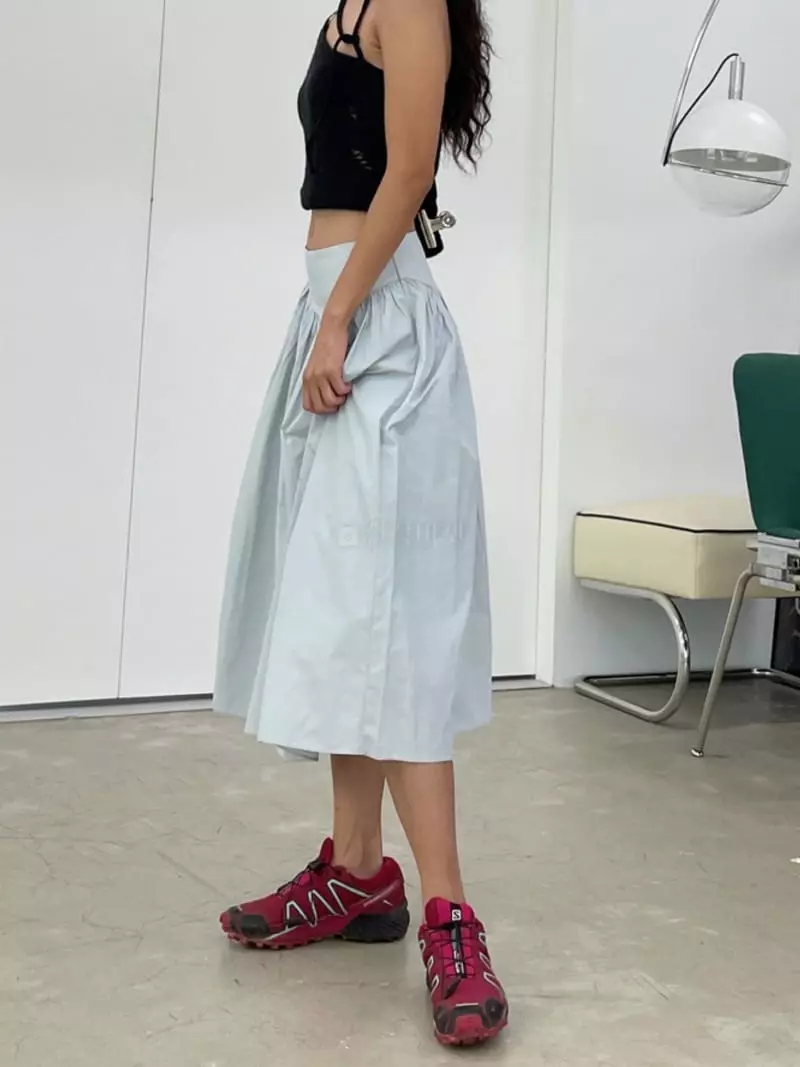 Charlotte - Korean Women Fashion - #momslook - Wrinke Skirt - 5