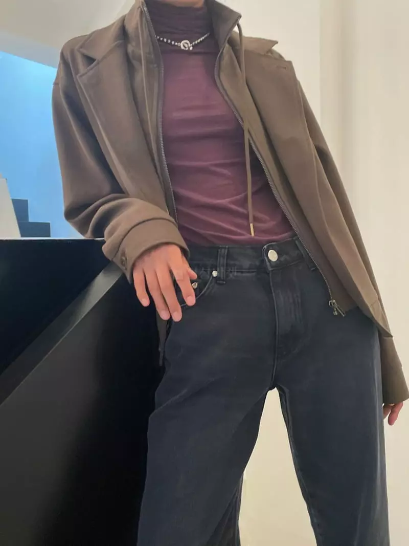 Charlotte - Korean Women Fashion - #momslook - All Turtleneck Tee - 3