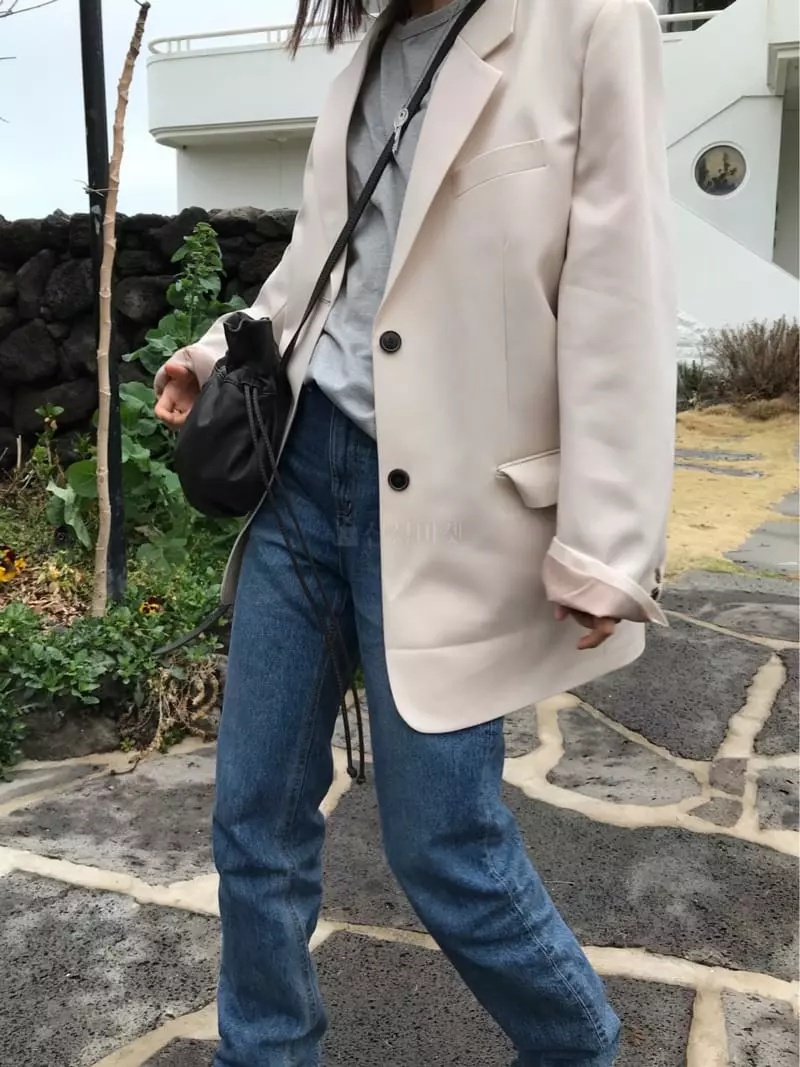 Charlotte - Korean Women Fashion - #momslook - Overfit Jacket - 2