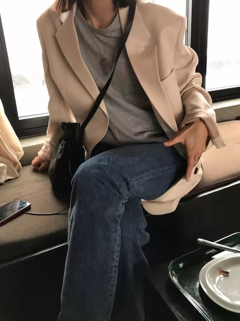 Charlotte - Korean Women Fashion - #momslook - Overfit Jacket - 3