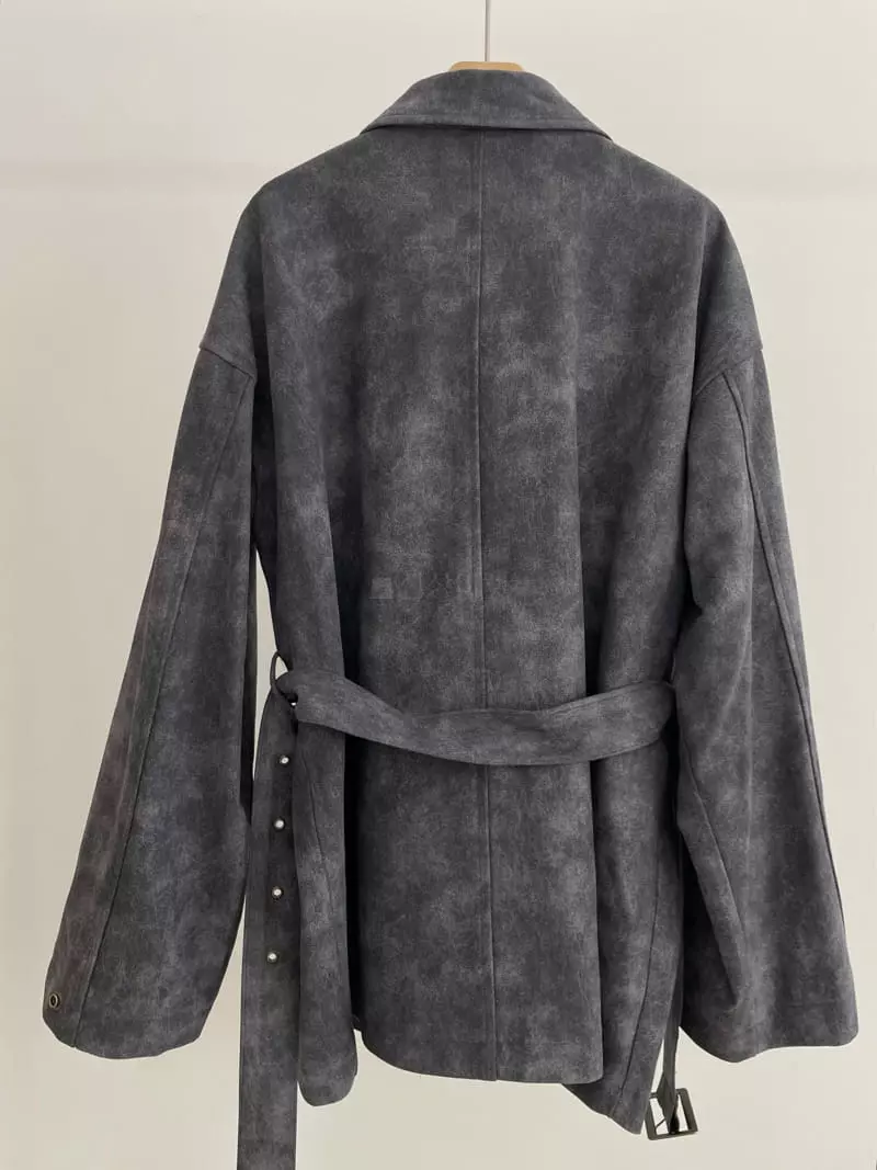Charlotte - Korean Women Fashion - #momslook - Suede Coat - 8