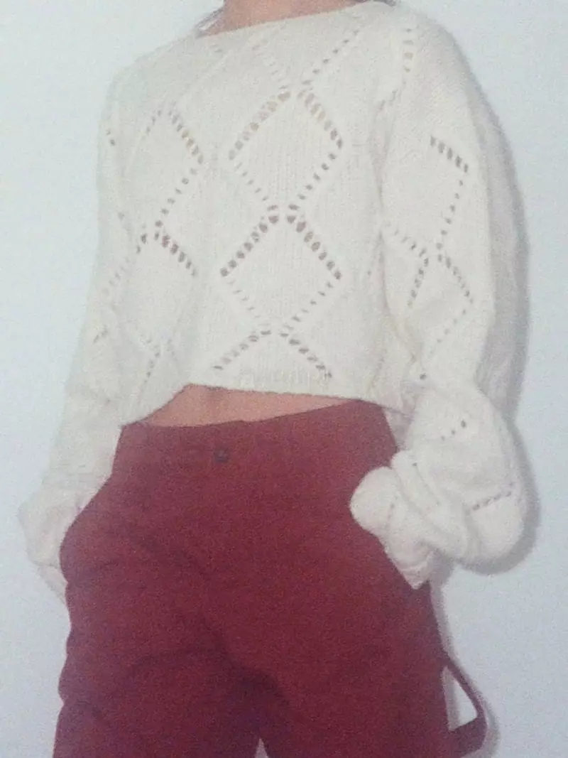 Charlotte - Korean Women Fashion - #vintagekidsstyle - Nerry Crop Knit Tee - 4