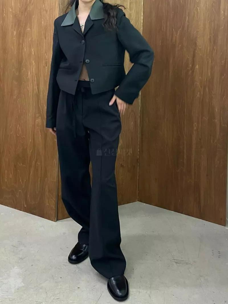 Charlotte - Korean Women Fashion - #romanticstyle - Color Crop Jacket - 12