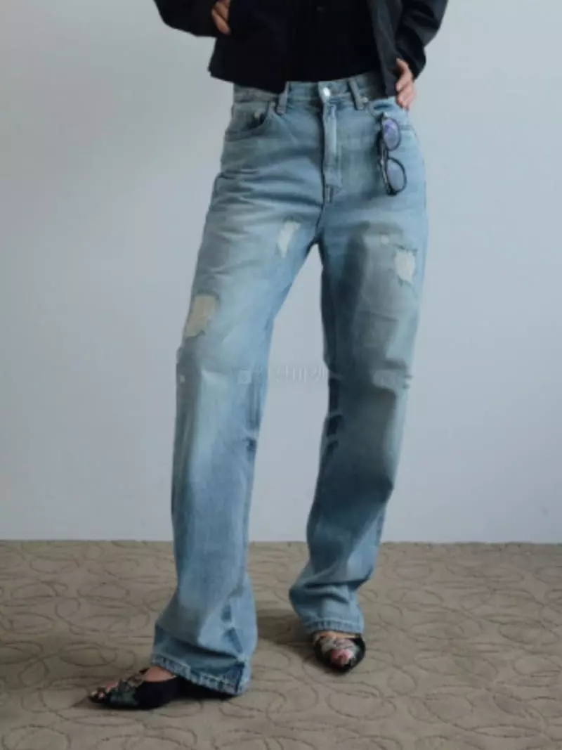 Charlotte - Korean Women Fashion - #romanticstyle - 923 boro Jeans - 6