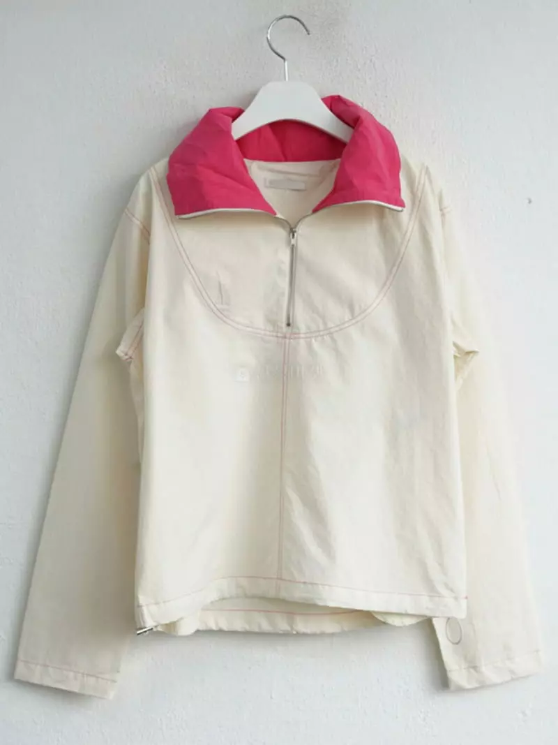Charlotte - Korean Women Fashion - #vintageinspired - Half Zip-up Shirt - 5