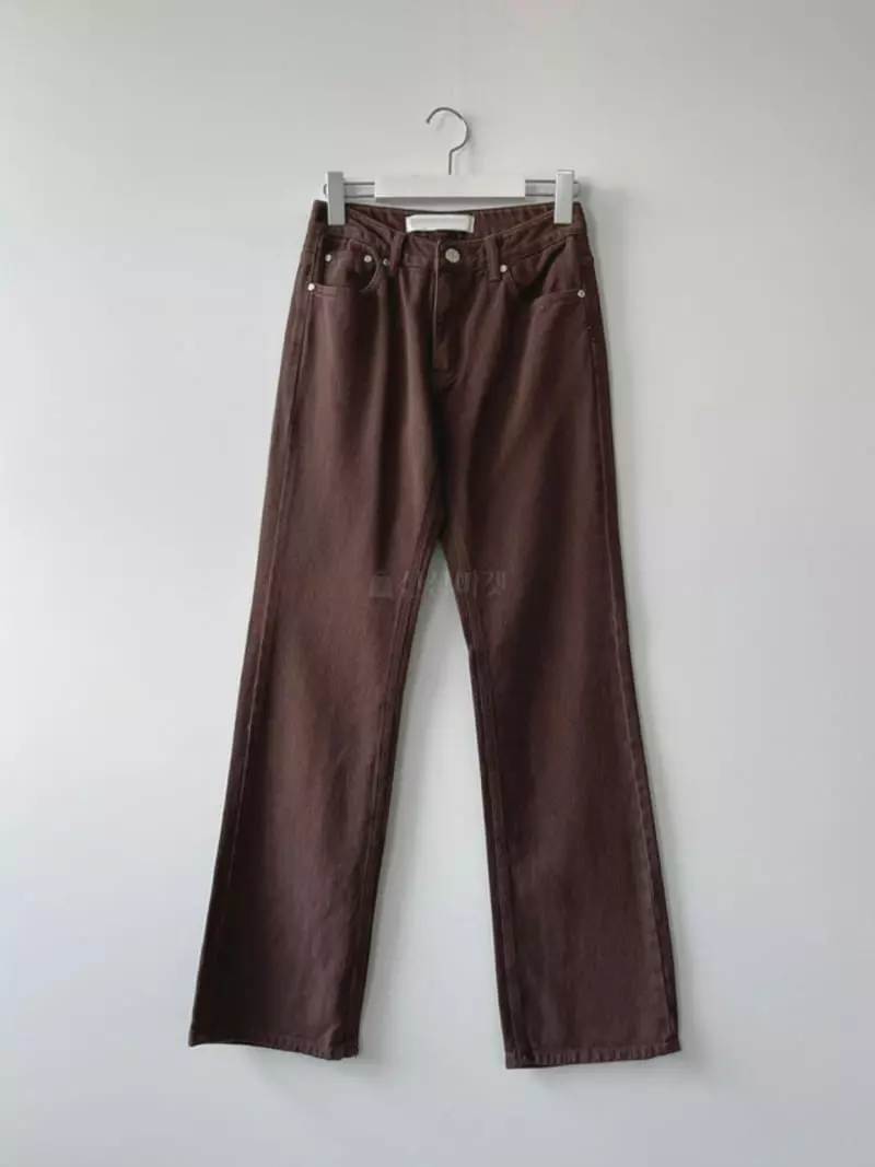 Charlotte - Korean Women Fashion - #vintageinspired - 933 Brown Jeans - 8
