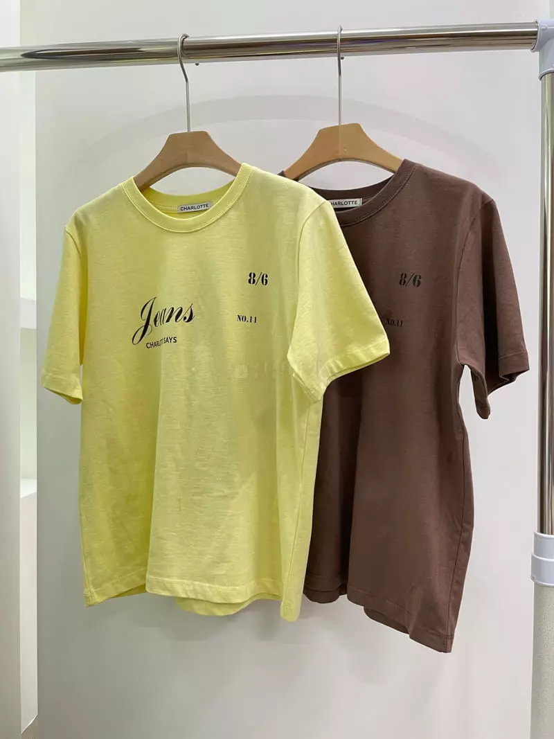 Charlotte - Korean Women Fashion - #vintageinspired - Zins Tee - 12