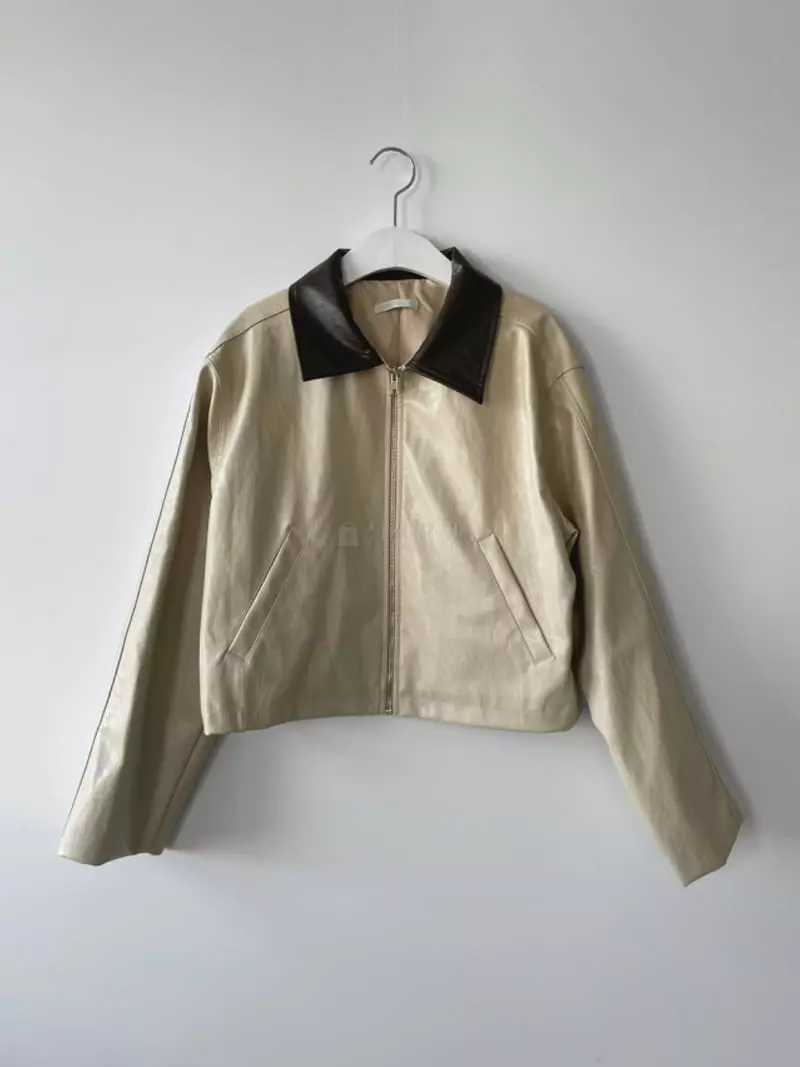 Charlotte - Korean Women Fashion - #vintagekidsstyle - Colro Lrather Jacket - 7