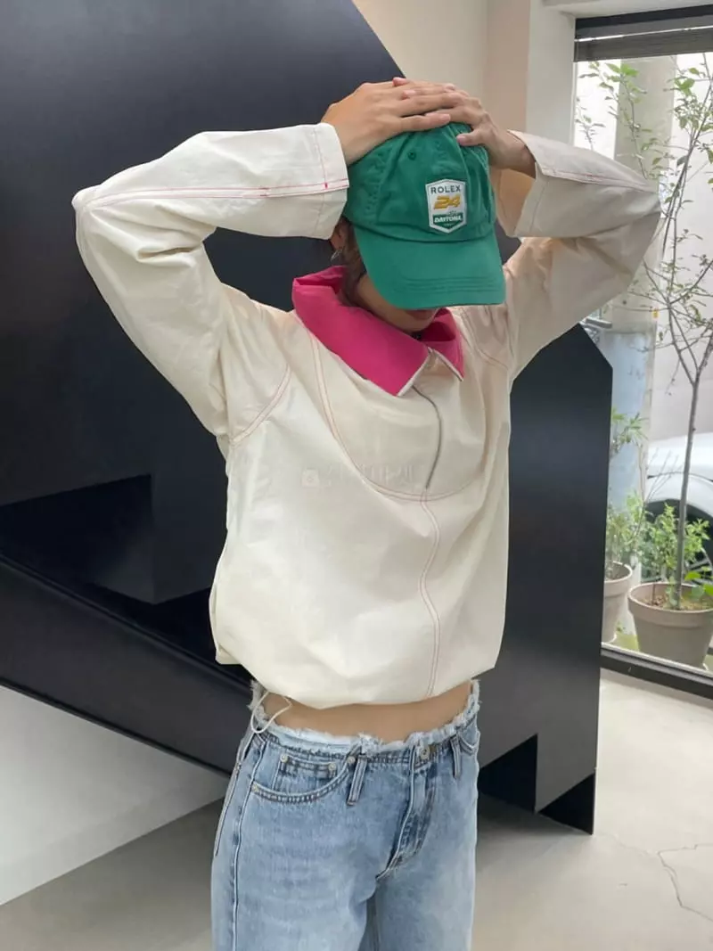 Charlotte - Korean Women Fashion - #vintagekidsstyle - Half Zip-up Shirt - 6