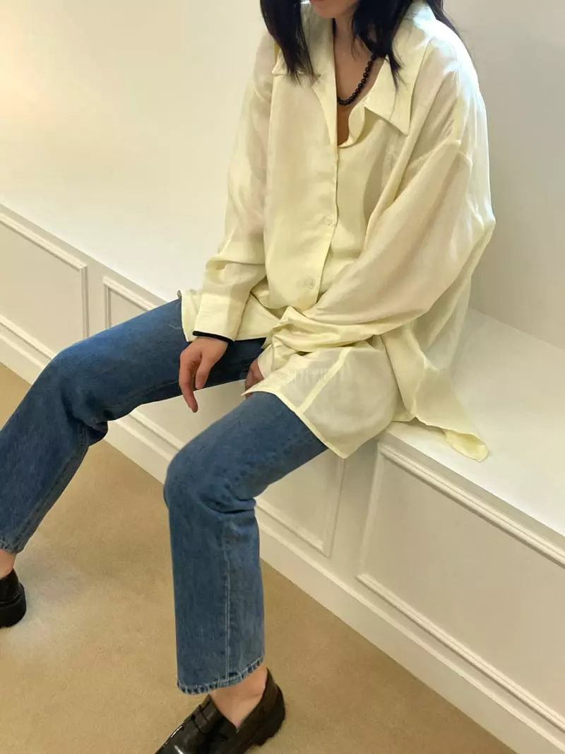 Charlotte - Korean Women Fashion - #momslook - Shatin Blouse - 4