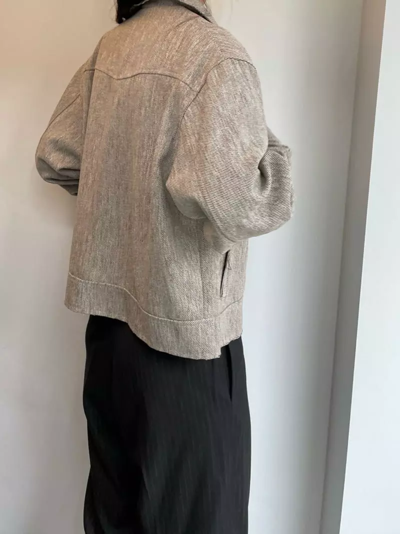 Charlotte - Korean Women Fashion - #womensfashion - V Neck Shirring Jumper - 5
