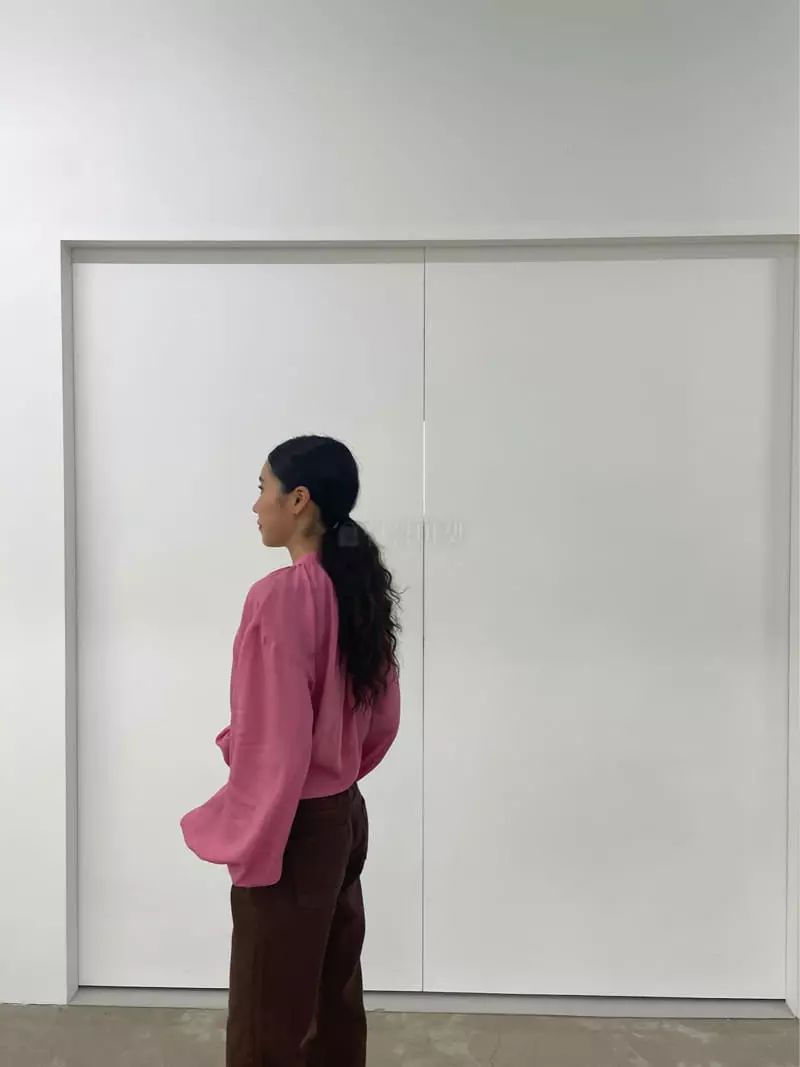 Charlotte - Korean Women Fashion - #womensfashion - V Neck Shirring Blouse - 6