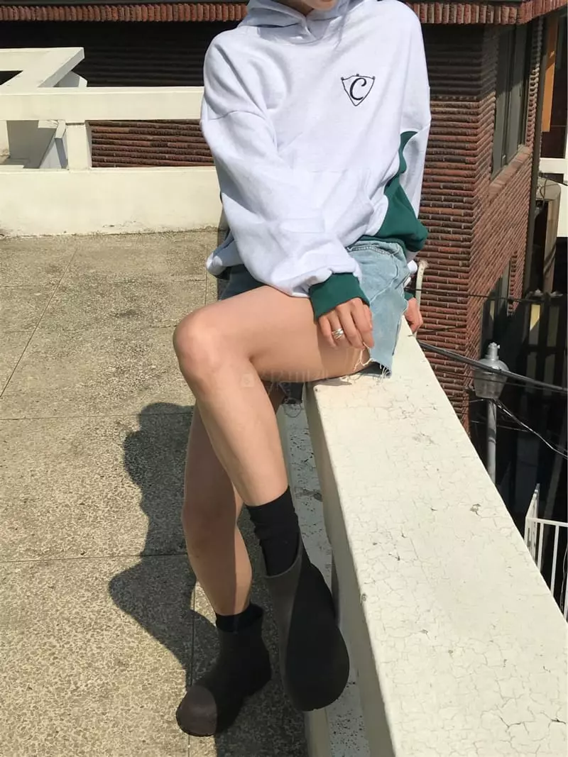 Charlotte - Korean Women Fashion - #womensfashion - Color Hoody Tee