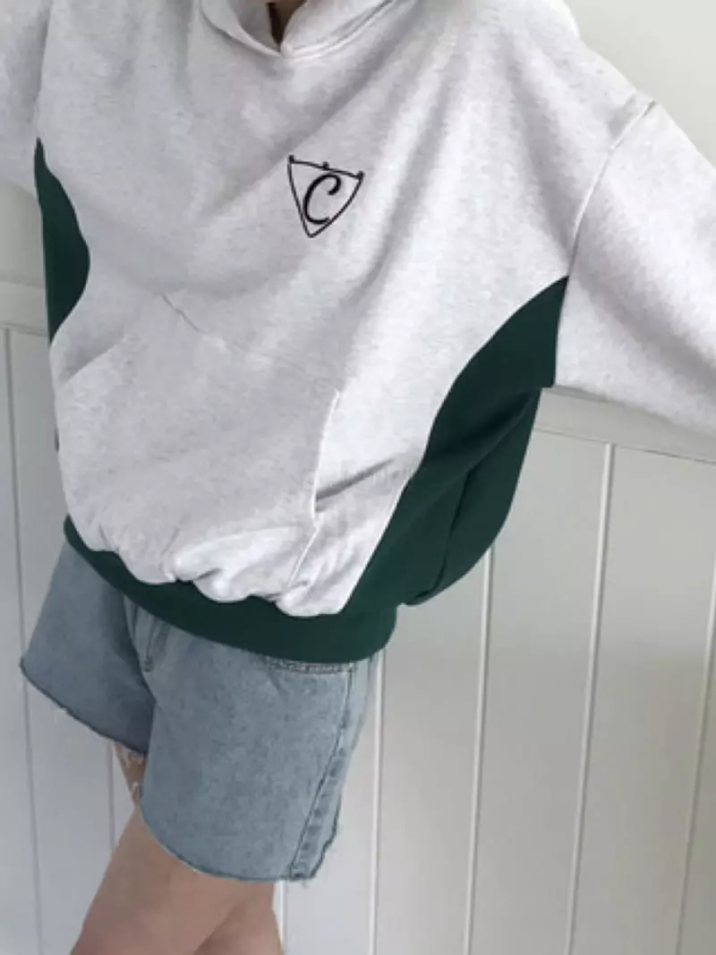 Charlotte - Korean Women Fashion - #womensfashion - Color Hoody Tee - 3