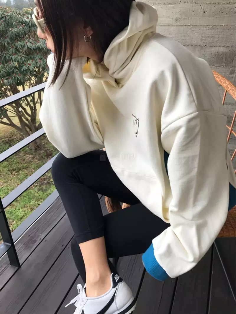 Charlotte - Korean Women Fashion - #womensfashion - Color Hoody Tee - 5