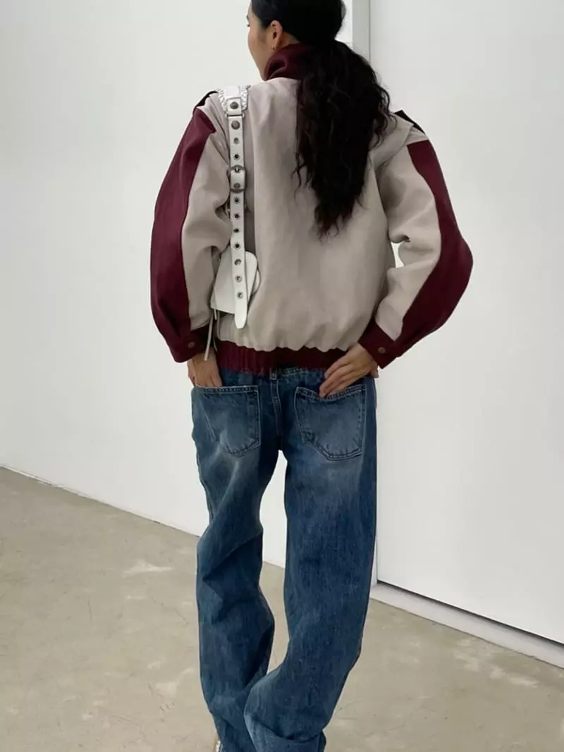 Charlotte - Korean Women Fashion - #womensfashion - Color Herringbone Jumper - 2