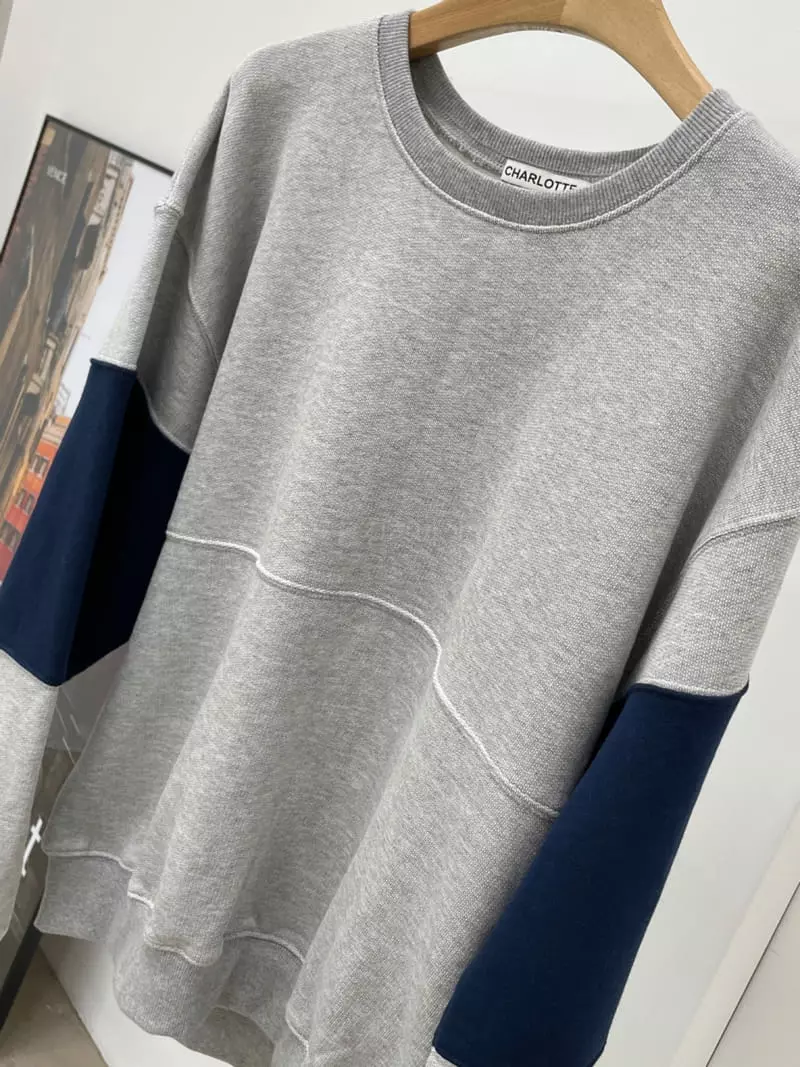 Charlotte - Korean Women Fashion - #womensfashion - Color Sweatshirt - 2