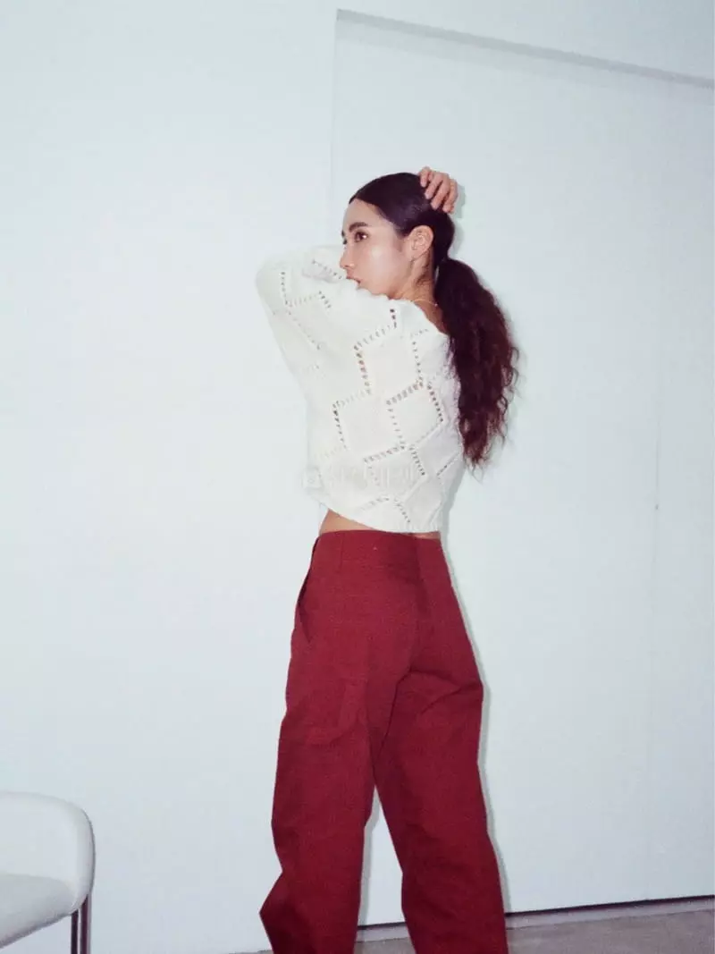 Charlotte - Korean Women Fashion - #womensfashion - Nerry Crop Knit Tee