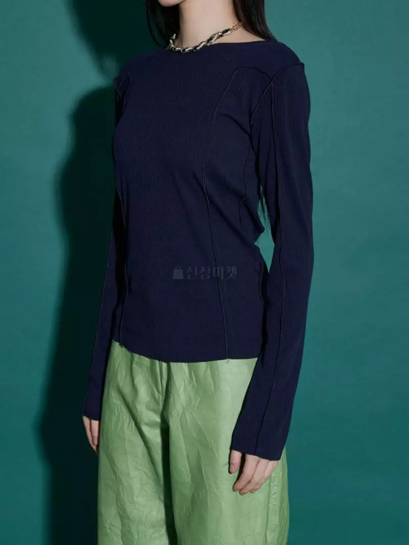 Charlotte - Korean Women Fashion - #womensfashion - Rib Terry Tee - 2