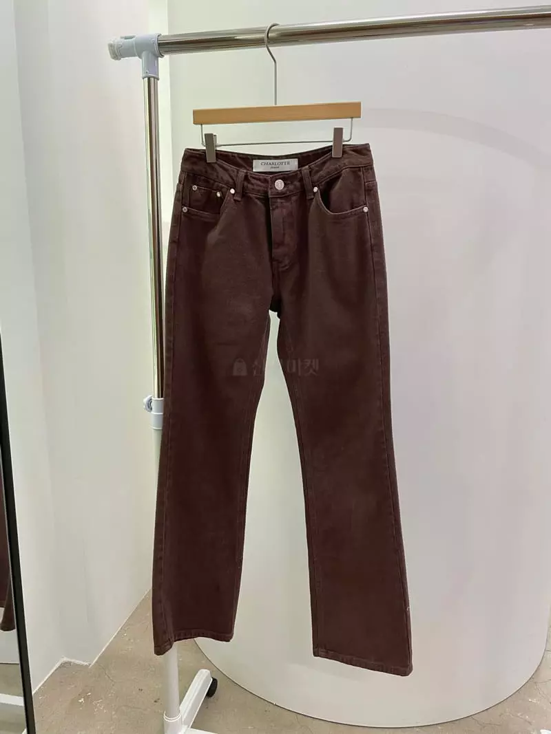 Charlotte - Korean Women Fashion - #womensfashion - 933 Brown Jeans - 3