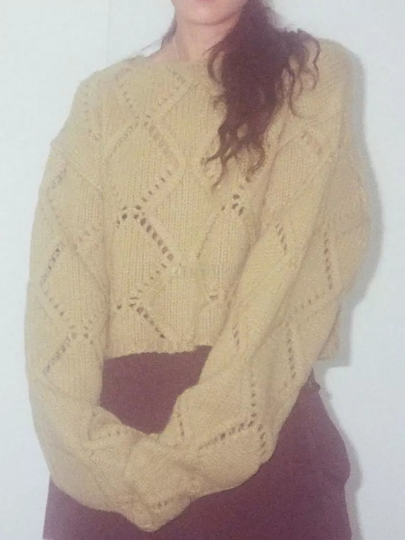 Charlotte - Korean Women Fashion - #momslook - Crop Knit Tee - 4
