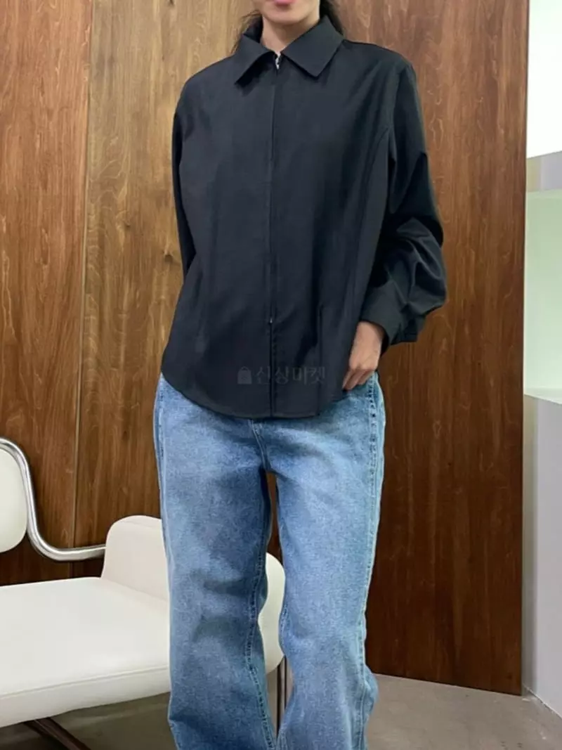 Charlotte - Korean Women Fashion - #womensfashion - Zipper Shirt - 6