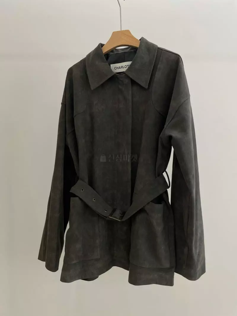 Charlotte - Korean Women Fashion - #womensfashion - Suede Coat - 7