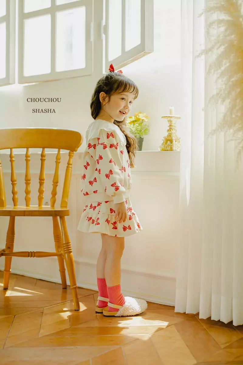 Chouchou Shasha - Korean Children Fashion - #kidsshorts - Ribbon Set - 2