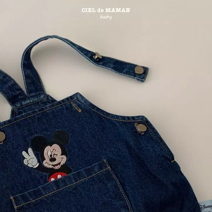 Ciel De Maman - Korean Baby Fashion - #babyfever - Micky Denim Bodysuit - 11