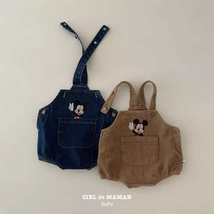 Ciel De Maman - Korean Baby Fashion - #babyoutfit - Micky Denim Bodysuit