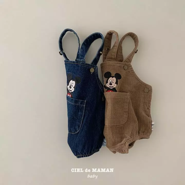 Ciel De Maman - Korean Baby Fashion - #babywear - Micky Denim Bodysuit - 3