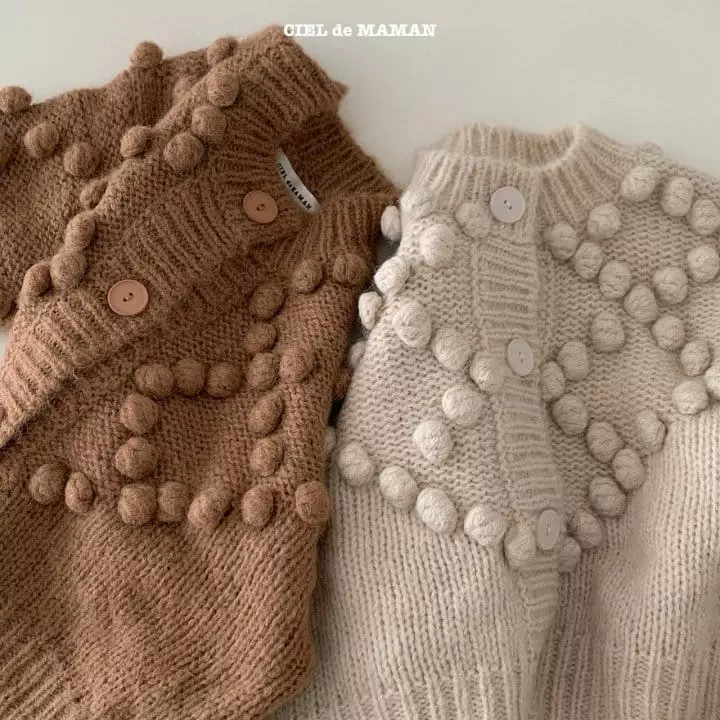 Ciel De Maman - Korean Children Fashion - #discoveringself - Bell Knit Cardigan - 9