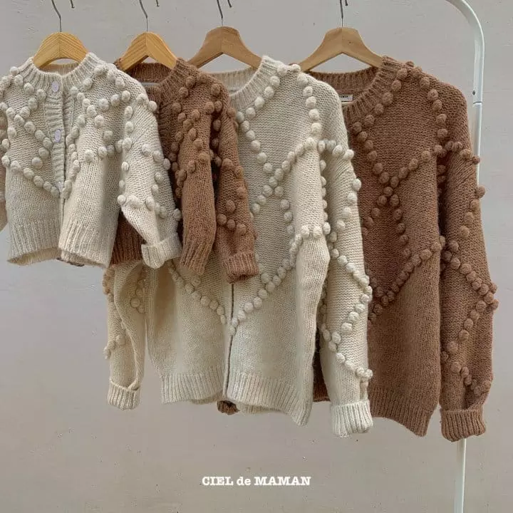 Ciel De Maman - Korean Children Fashion - #kidsshorts - Bell Knit Cardigan - 11