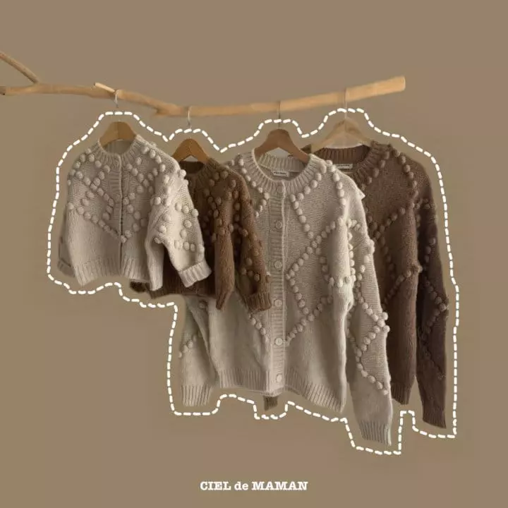 Ciel De Maman - Korean Children Fashion - #minifashionista - Bell Knit Cardigan