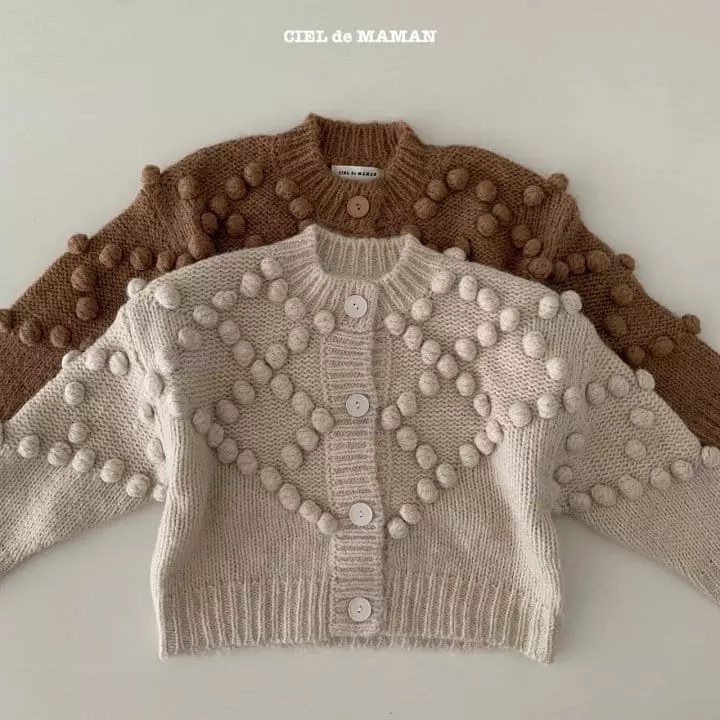 Ciel De Maman - Korean Children Fashion - #prettylittlegirls - Bell Knit Cardigan - 2