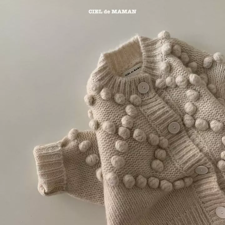 Ciel De Maman - Korean Women Fashion - #womensfashion - Bell Knit Cardigan Mom - 2