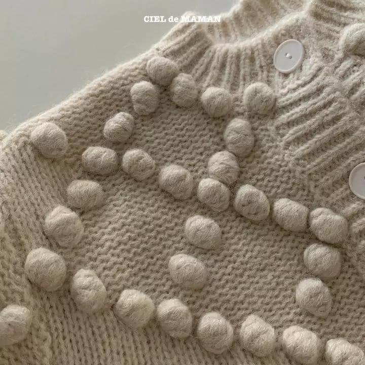 Ciel De Maman - Korean Women Fashion - #momslook - Bell Knit Cardigan Mom - 4