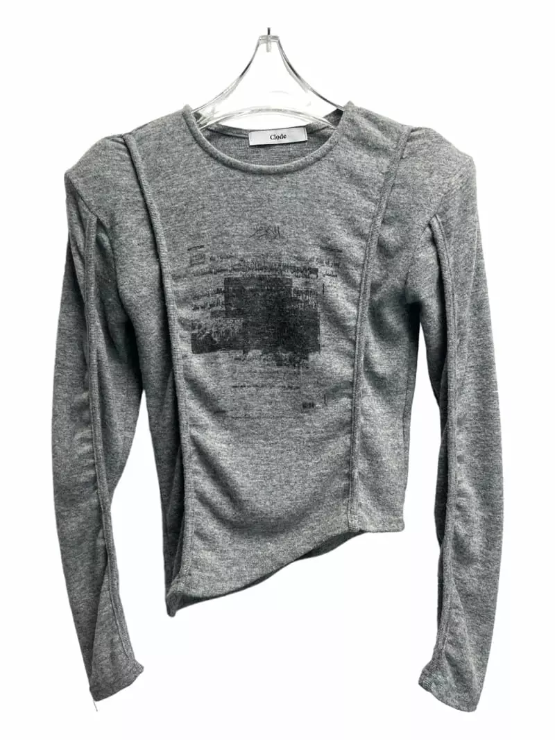 Clode - Korean Women Fashion - #momslook - Paper Fleece Tee - 10