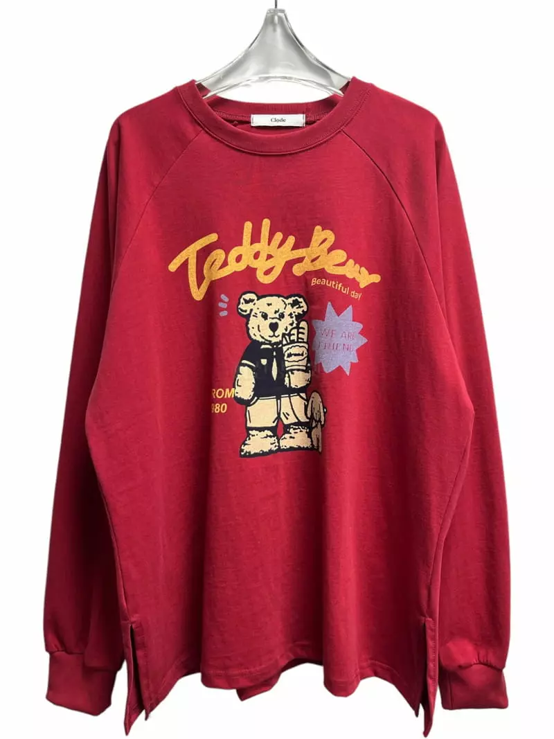 Clode - Korean Women Fashion - #momslook - Teddy Bear Tee - 12