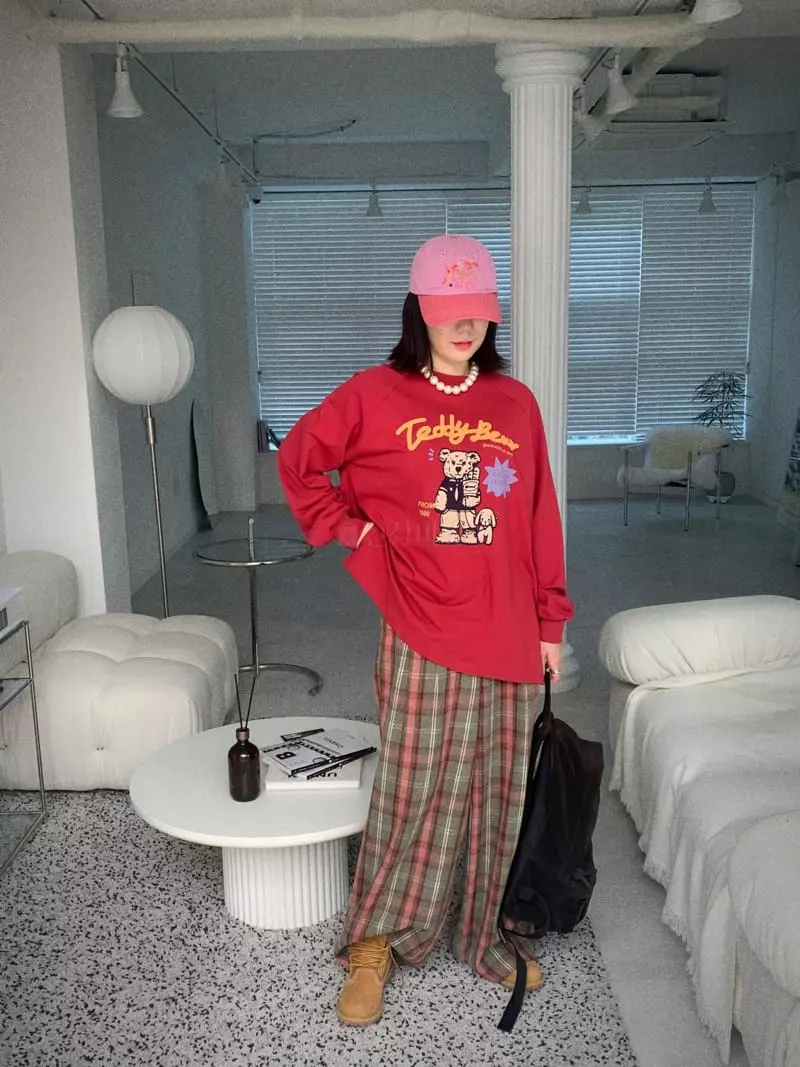 Clode - Korean Women Fashion - #womensfashion - Fleece Check Pants - 4