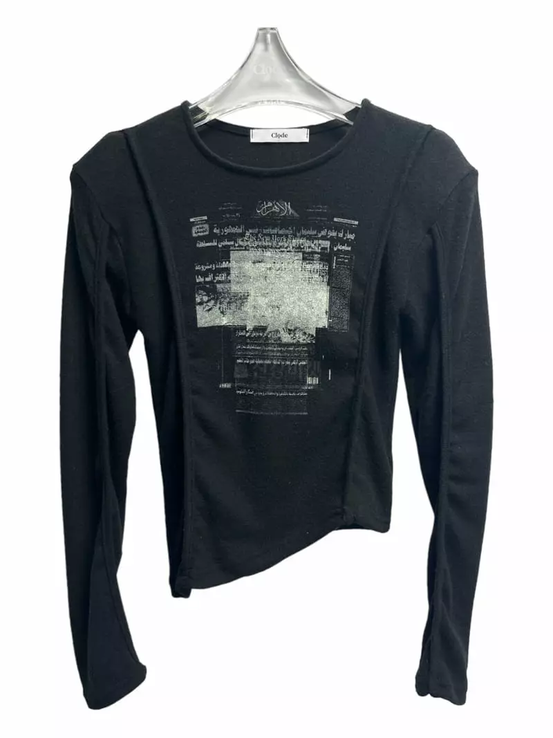 Clode - Korean Women Fashion - #womensfashion - Paper Fleece Tee - 11